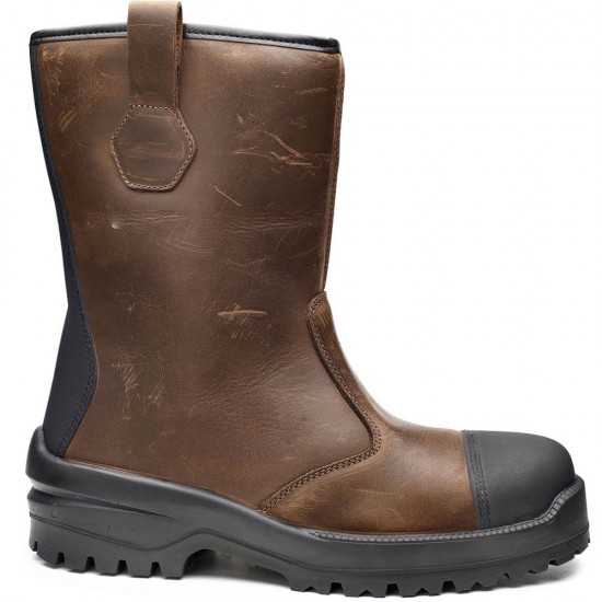 Water-resistant waxy Leather Platinum Cold Insulating Metal Free Safety Pull On Rigger Boots