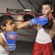 Xnature Blue 4oz 6oz 8oz PU Kids Boxing Gloves, Gift Box Children Kickboxing Sparring Youth Boxing